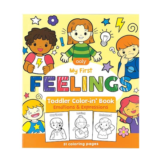 OOLY My First Feelings Toddler Colorin&#x27; Book